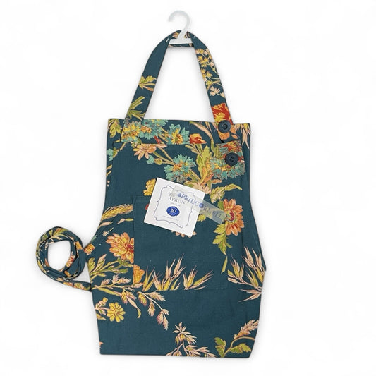 April Cornell Autumn Floral Kitchen Chef Apron French Country Cotton - Trendiez U ♥ 