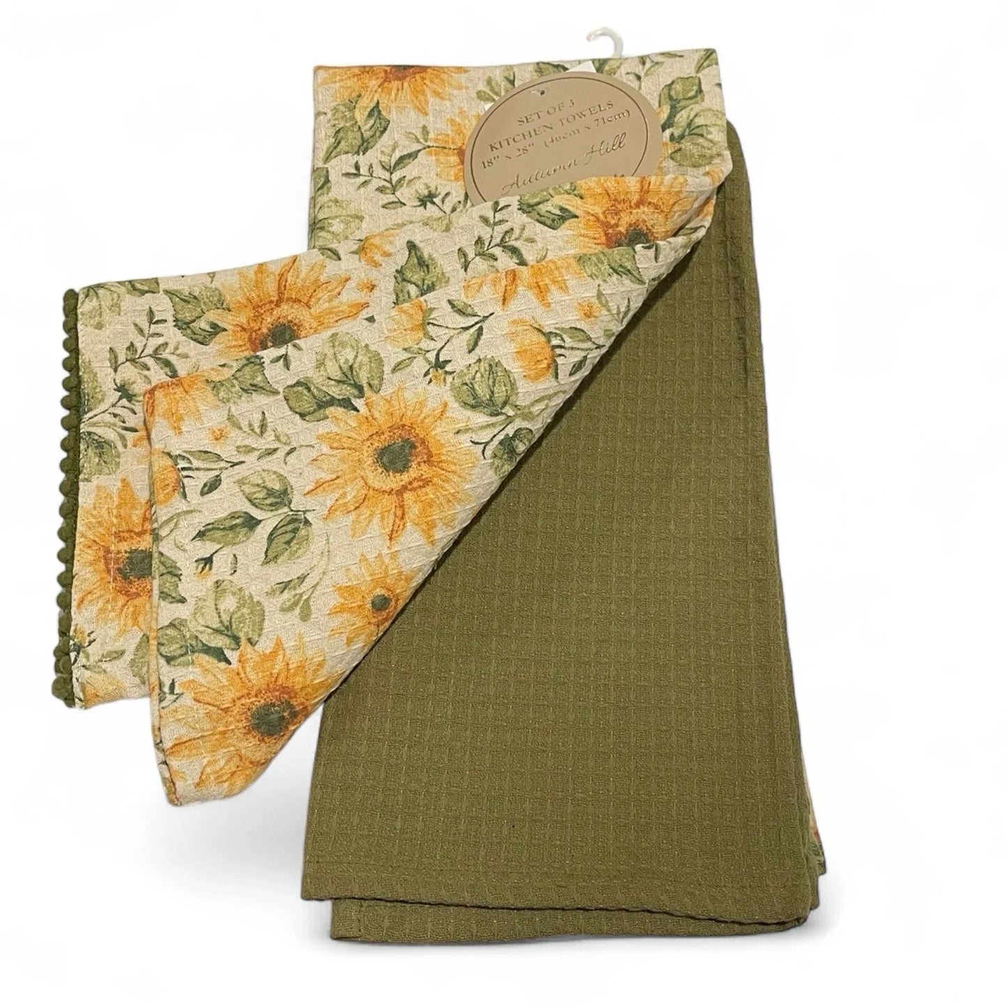 Autumn Hill Kitchen Towel Set 2-Piece Sunflower Farmhouse - Trendiez U ♥ 
