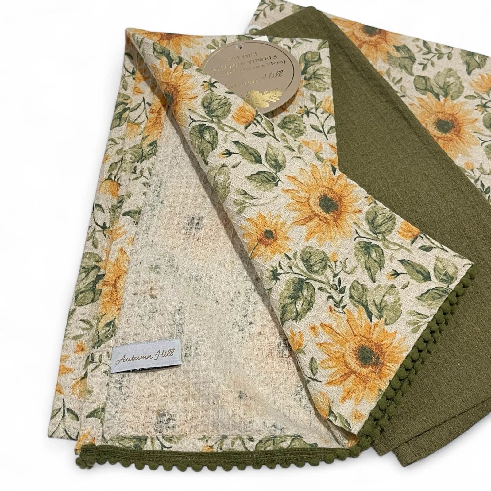 Autumn Hill Kitchen Towel Set 2-Piece Sunflower Farmhouse - Trendiez U ♥ 