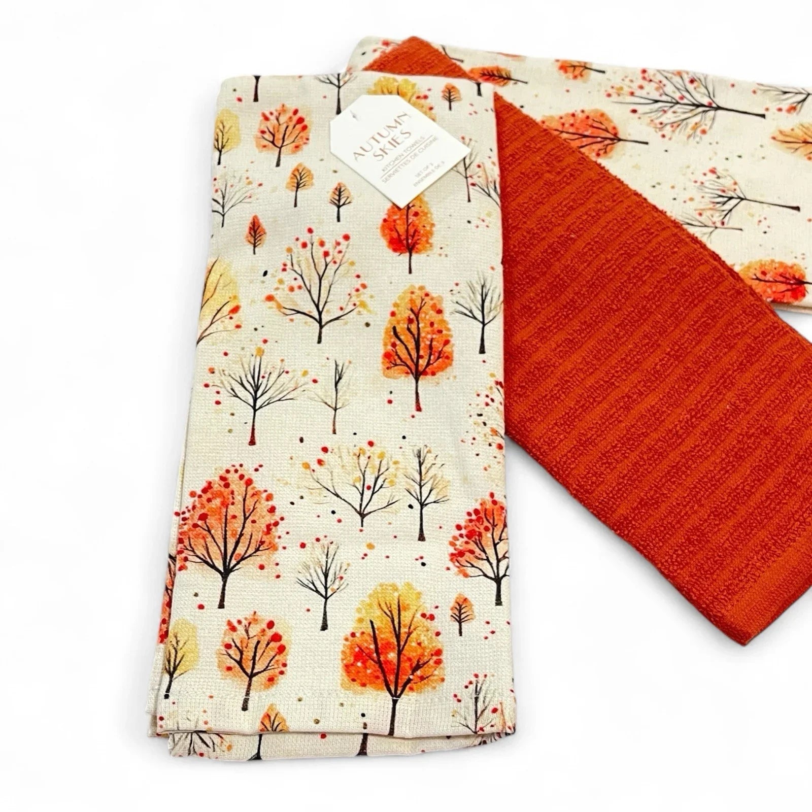 Autumn Skies Fall Kitchen Towel Set – Seasonal Home Décor - Trendiez U ♥ 