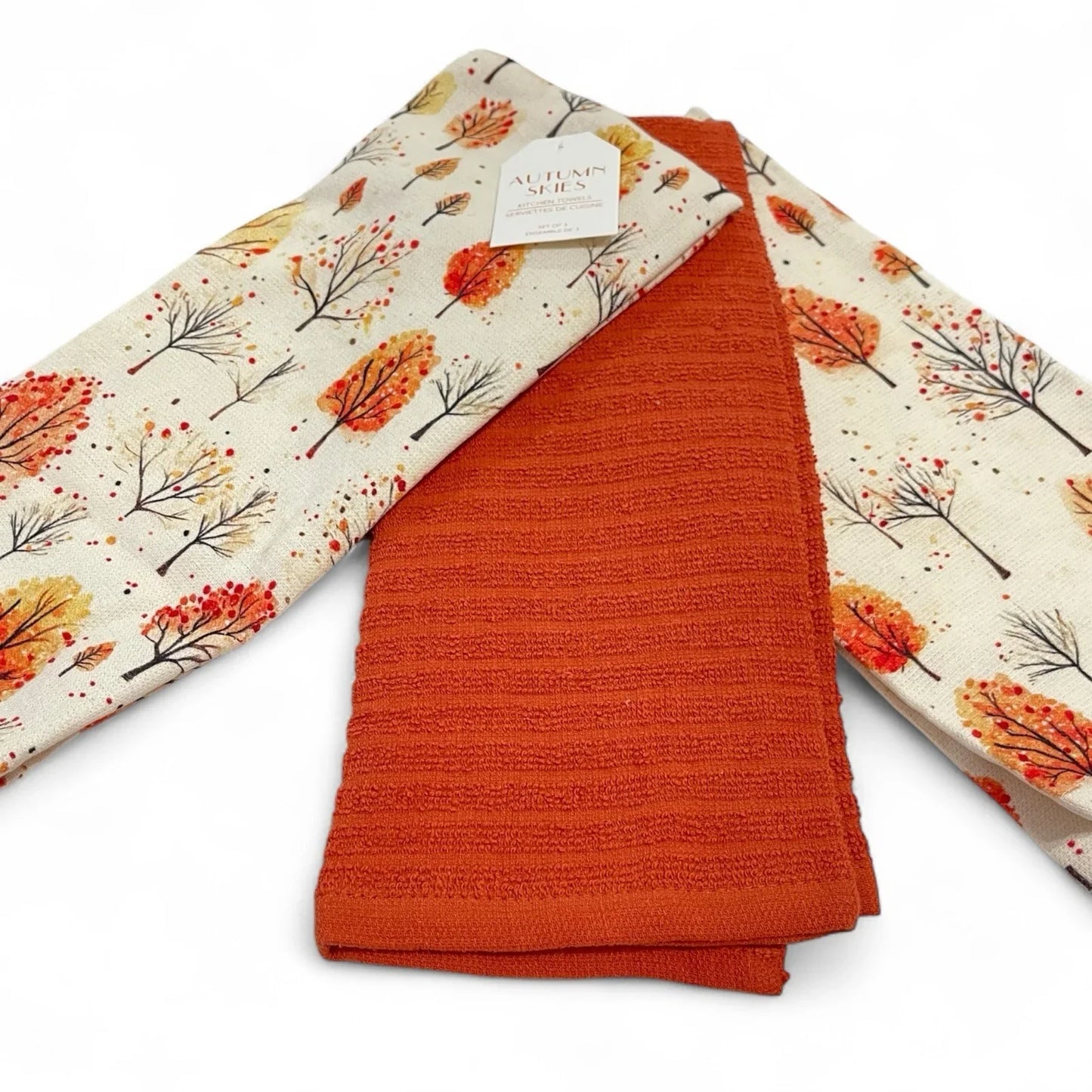 Autumn Skies Fall Kitchen Towel Set – Seasonal Home Décor - Trendiez U ♥ 