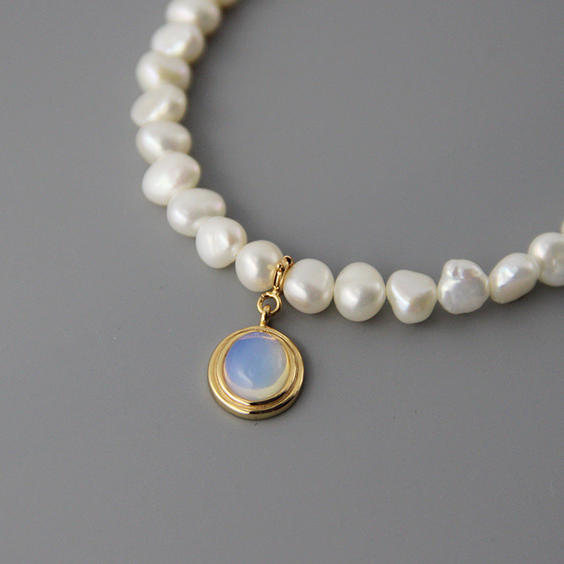 Celestial Opaline Pearl Necklace