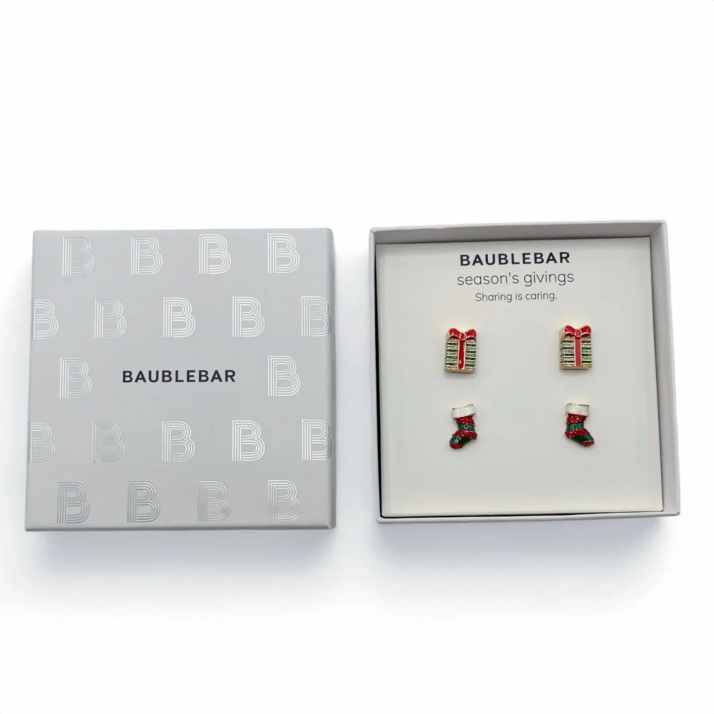 BaubleBar Christmas Stocking Earrings Presents Santa Holiday Party Stud - Trendiez U ♥ 