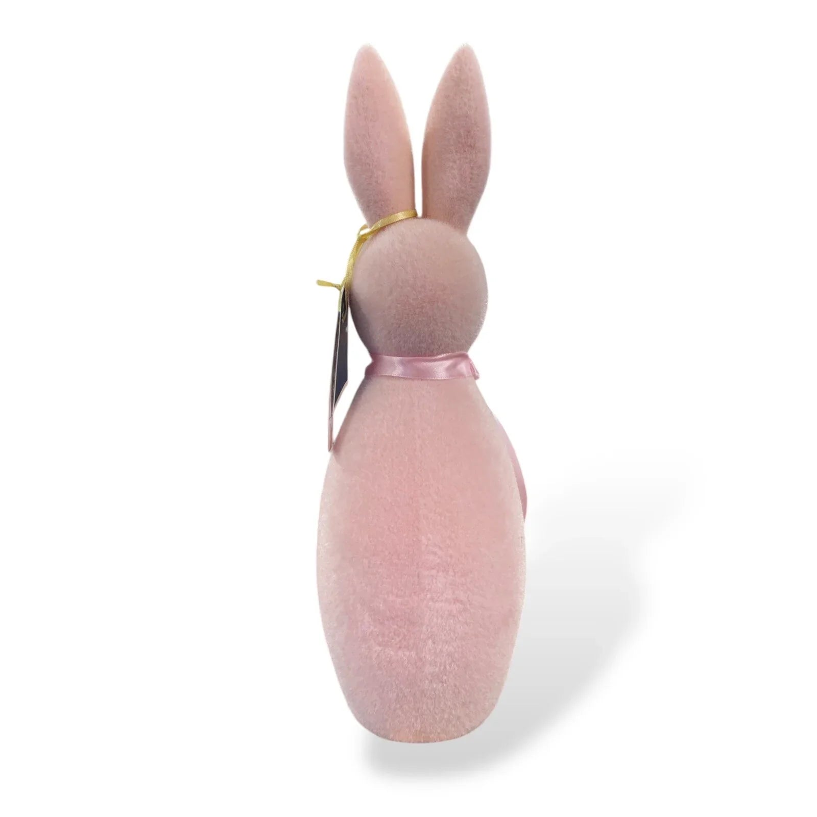 Bella Lux Easter Bunny Pink Pastel w/ Pearled Ears Easter Figurine 14” - Trendiez U ♥ 