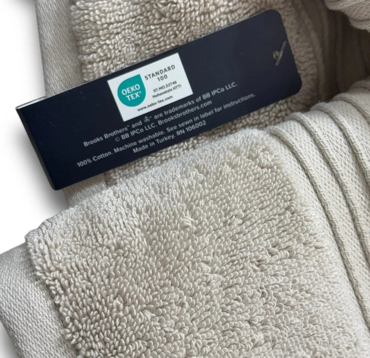 Brooks Brothers 6-Piece Premium Turkish Taupe Bath Towel Set - Trendiez U ♥ 