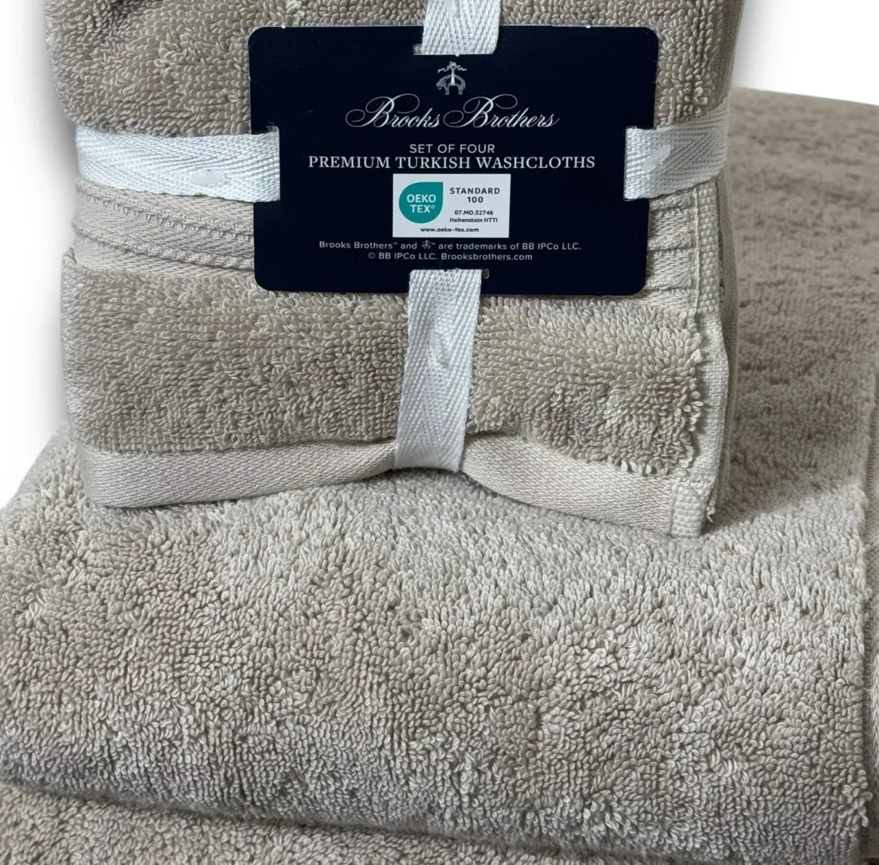 Brooks Brothers 6-Piece Premium Turkish Taupe Bath Towel Set - Trendiez U ♥ 