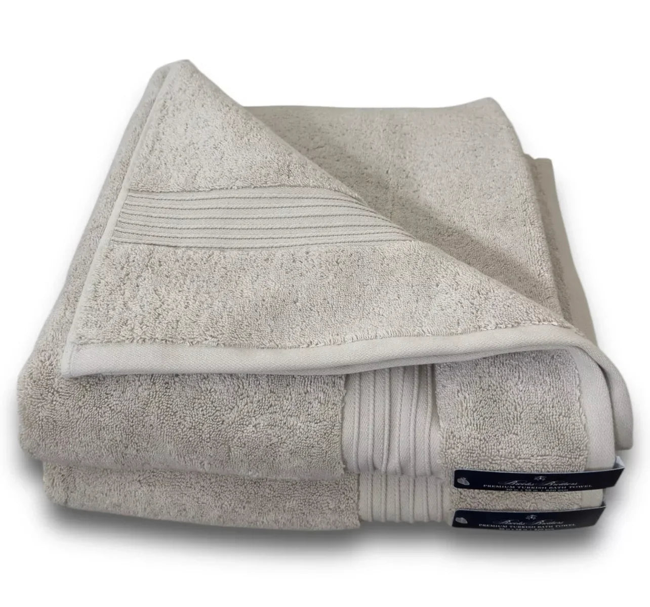 Brooks Brothers 6-Piece Premium Turkish Taupe Bath Towel Set - Trendiez U ♥ 