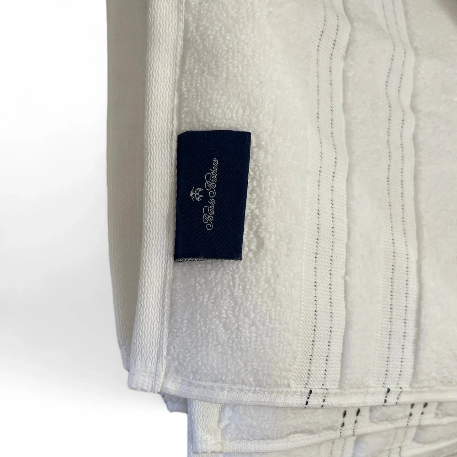 Brooks Brothers 8-Piece Bath Towel Set – White 100% Cotton - Trendiez U ♥ 
