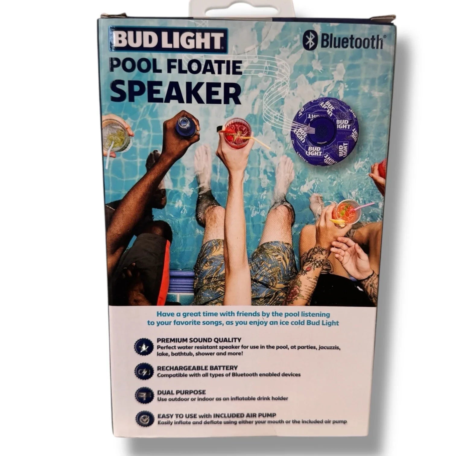 Bud Light Bluetooth Pool Floatie Speaker - Drink Holder Splash Resistant - Trendiez U ♥ 