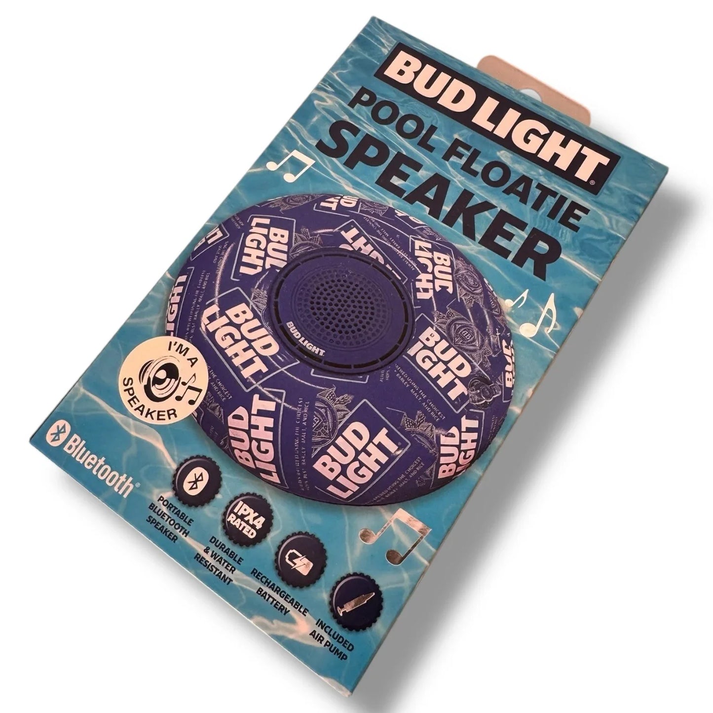 Bud Light Bluetooth Pool Floatie Speaker - Drink Holder Splash Resistant - Trendiez U ♥ 