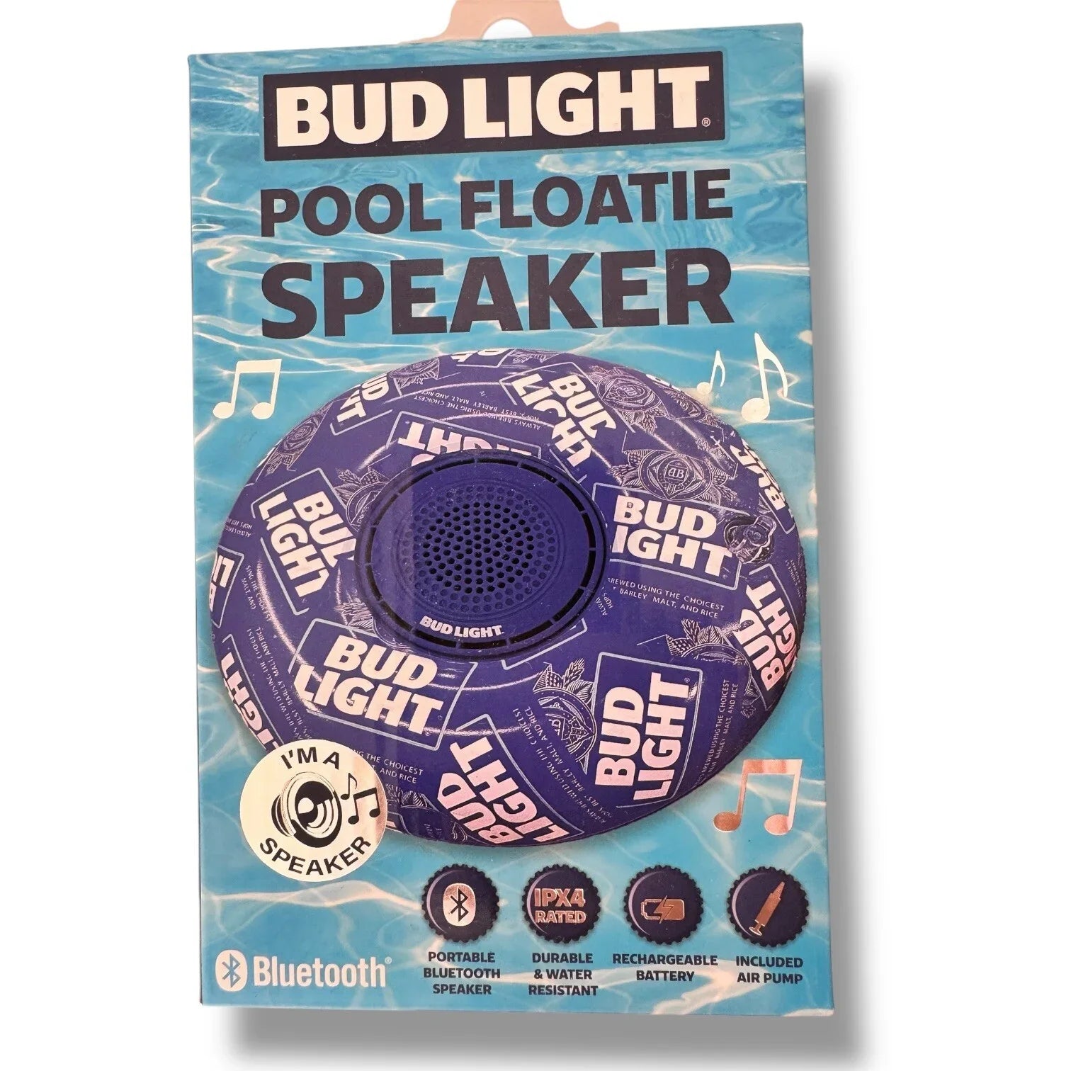Bud Light Bluetooth Pool Floatie Speaker - Drink Holder Splash Resistant - Trendiez U ♥ 