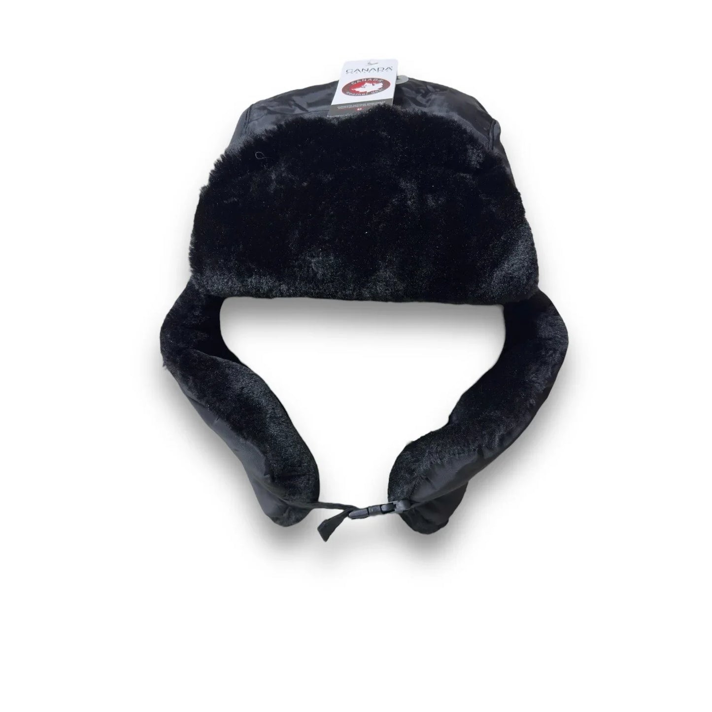 Canada Weather Gear Faux Fur Lined Trapper Hat - Black Fur Lined One Size Nwt - Trendiez U ♥ 