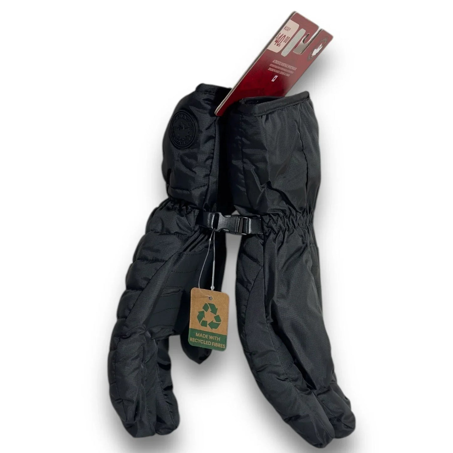 Canada Weather Gear Womens Plush Winter Gloves Size Medium Black Water Resistant - Trendiez U ♥ 