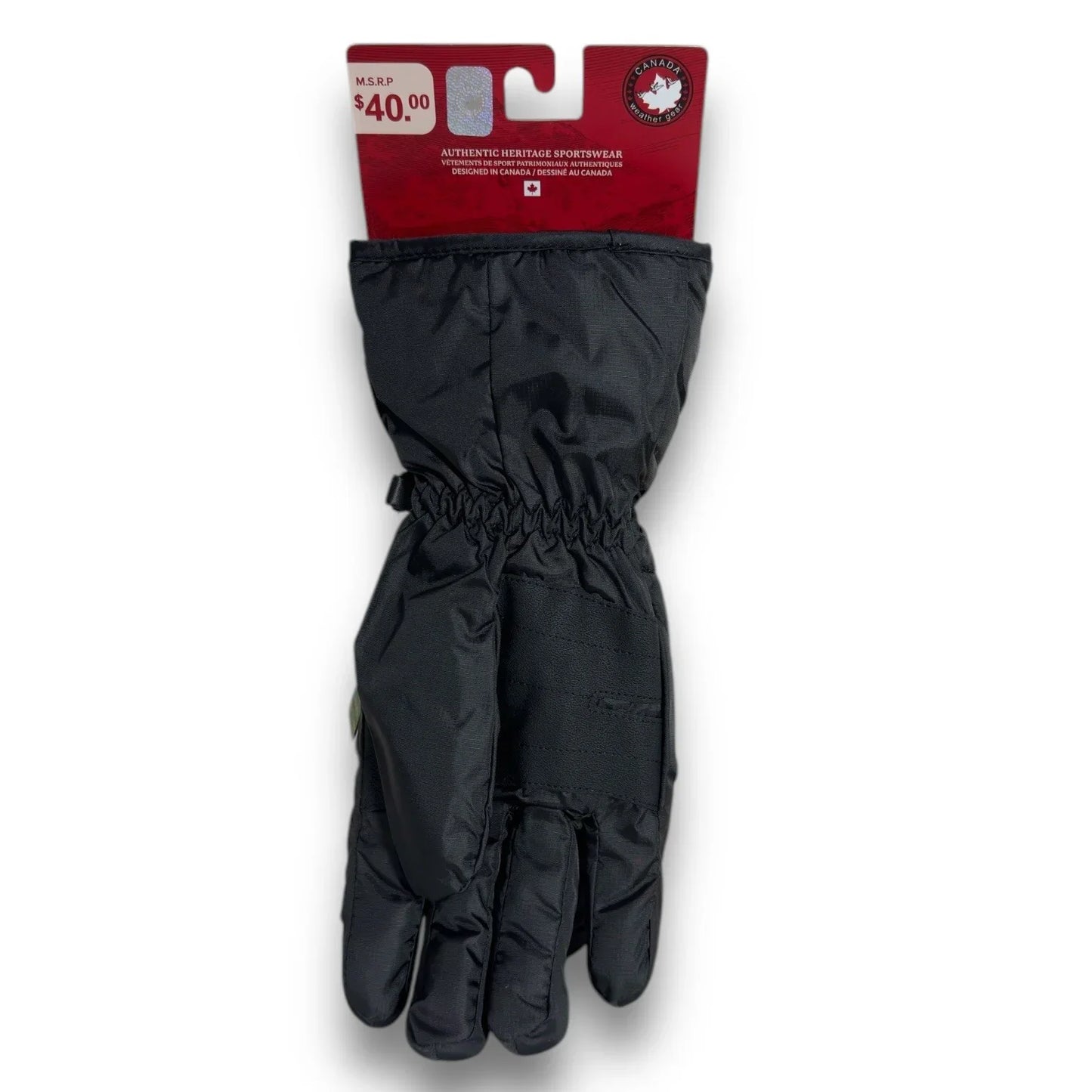 Canada Weather Gear Womens Plush Winter Gloves Size Medium Black Water Resistant - Trendiez U ♥ 