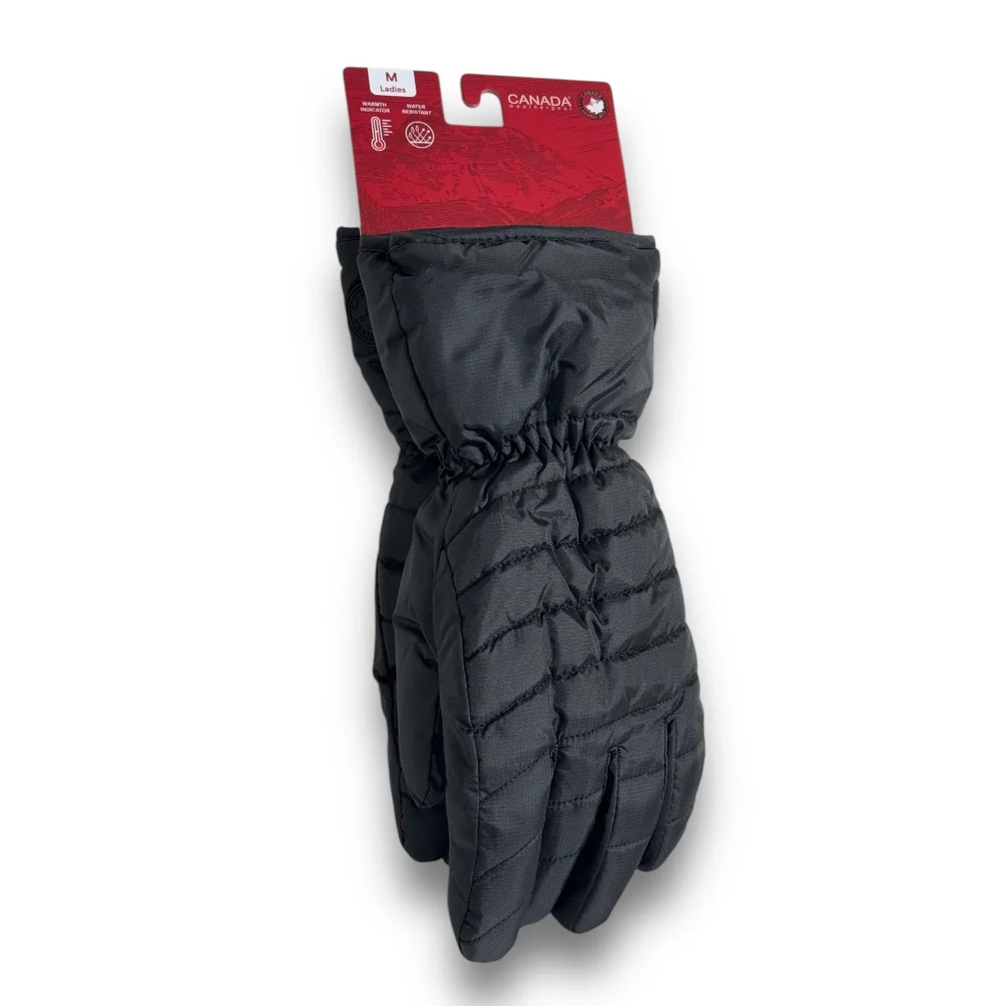 Canada Weather Gear Womens Plush Winter Gloves Size Medium Black Water Resistant - Trendiez U ♥ 
