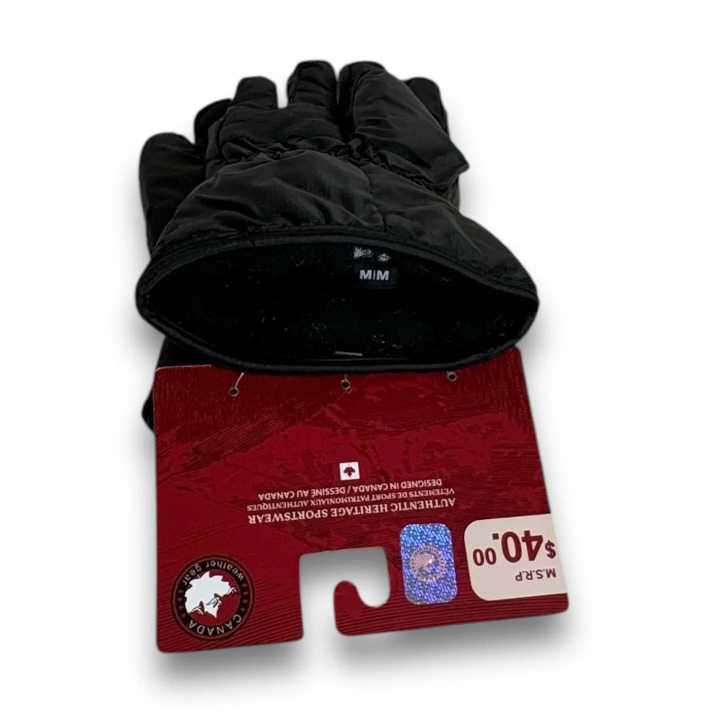 Canada Weather Gear Womens Plush Winter Gloves Size Medium Black Water Resistant - Trendiez U ♥ 