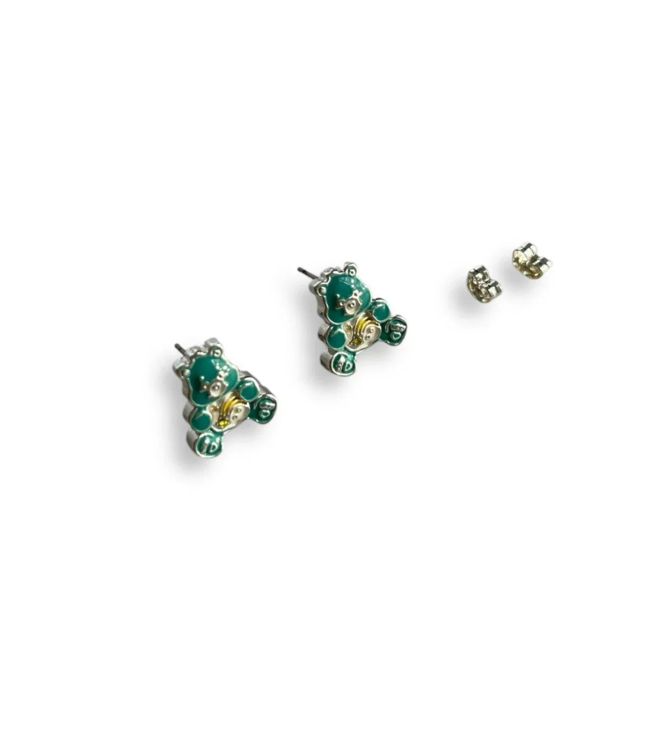 Care Bears Stud Earrings Fine Silver Plated Blue Cheer Bear New in Box - Trendiez U ♥ 
