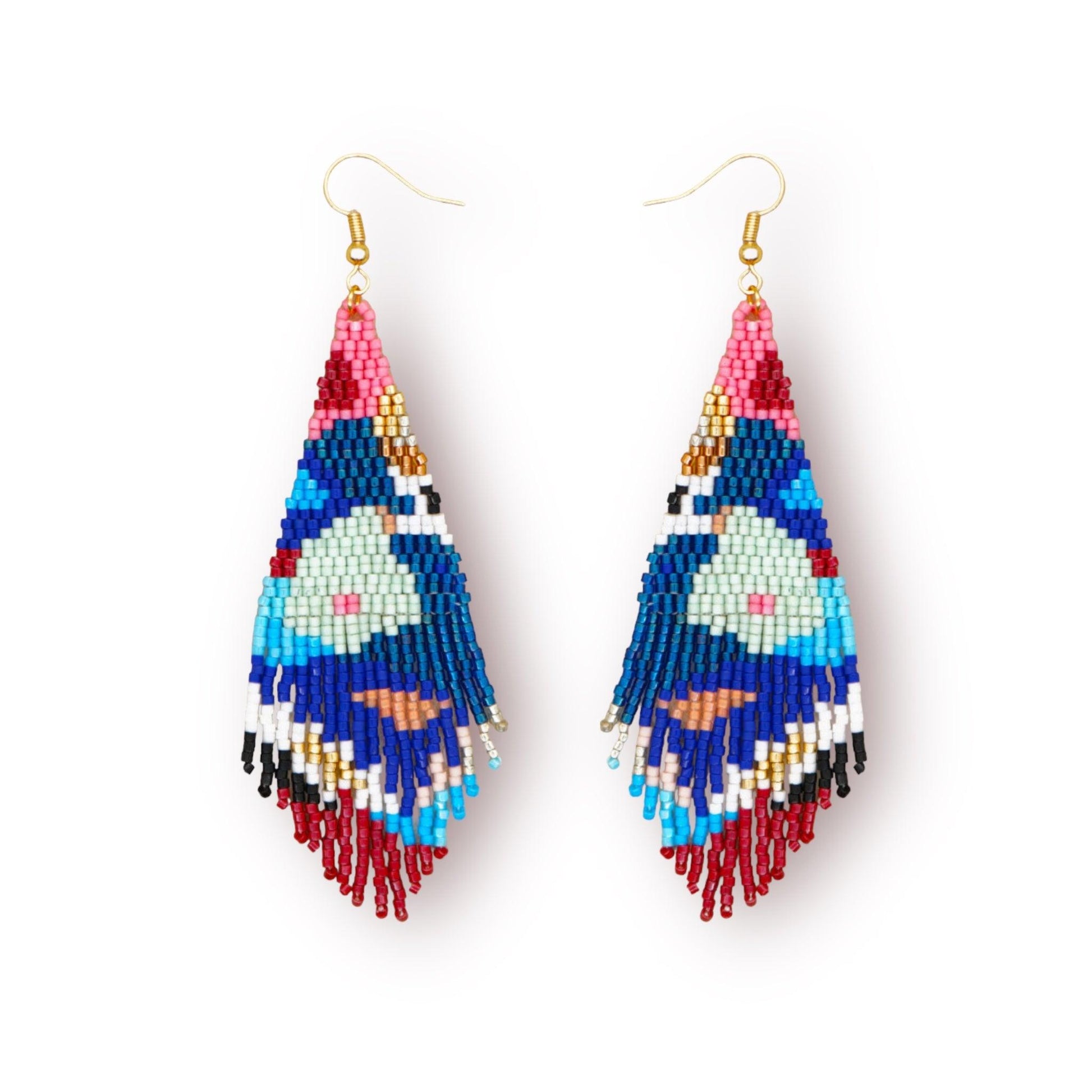 Carnival Spirit Beaded Chandelier Earrings - Trendiez U ♥ 