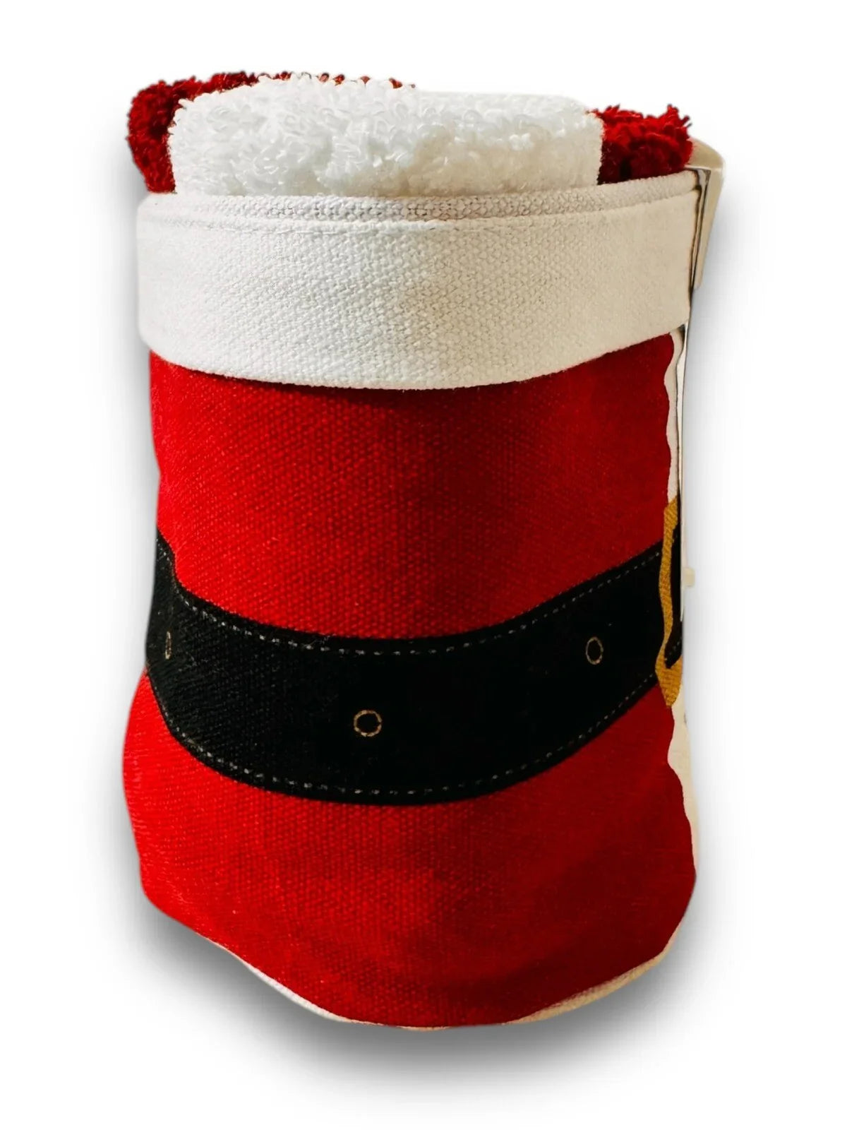Caro Bathroom Christmas Santa Pants Washcloths Set Of 5 Red & White Canvas Bag - Trendiez U ♥ 