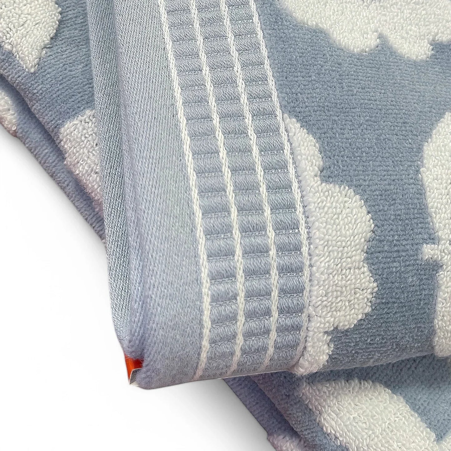 Caro Home 6pc Floral Bath Towel Set 100% Cotton Velour Soft & Absorbent Blue - Trendiez U ♥ 