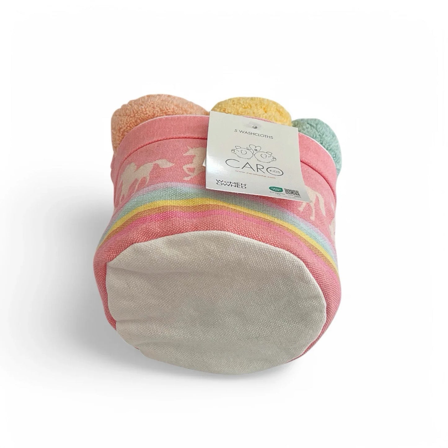 Caro Home 9PC Bath Towel Set UNICORN Coral Pink 100% Cotton Super Soft NEW - Trendiez U ♥ 