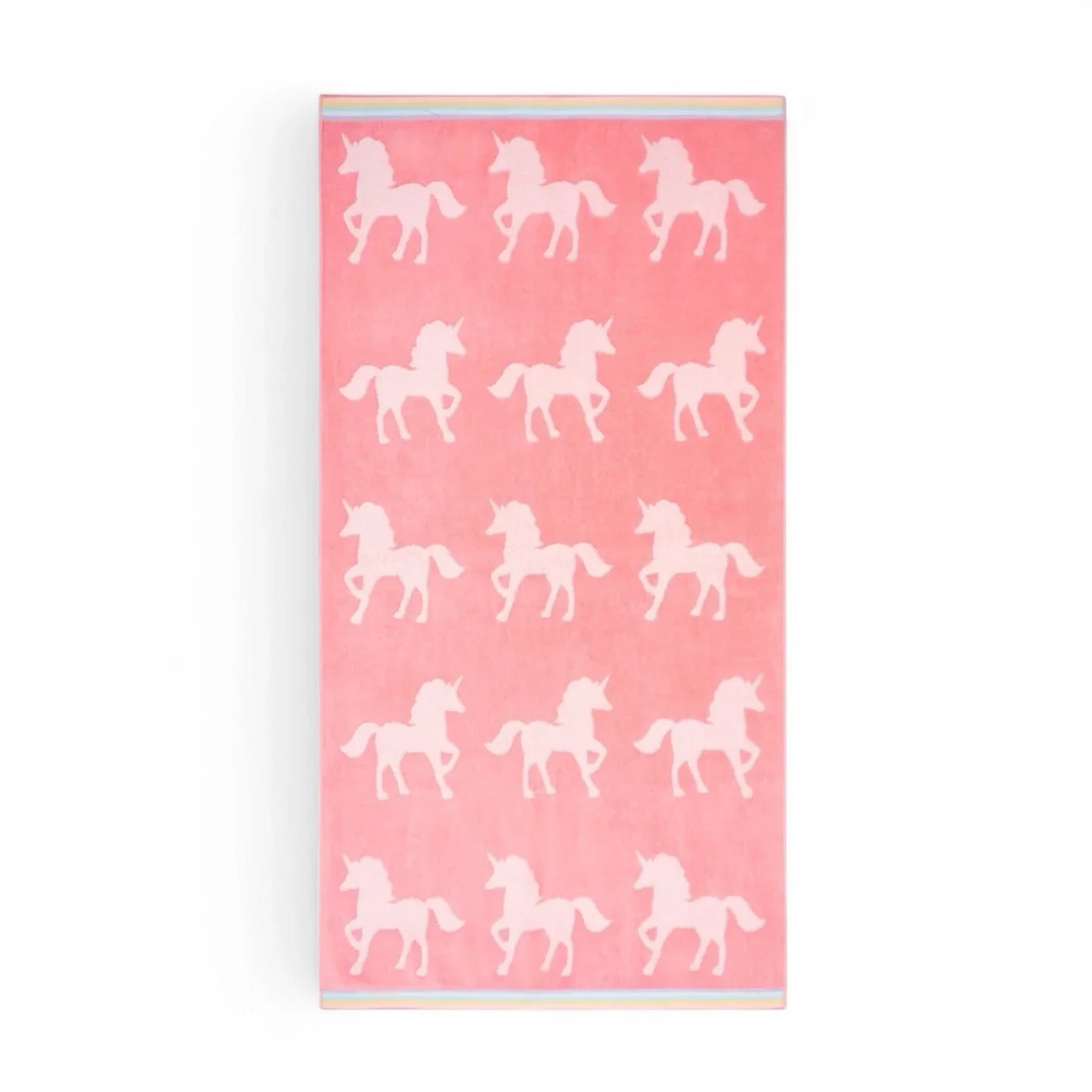 Caro Home 9PC Bath Towel Set UNICORN Coral Pink 100% Cotton Super Soft NEW - Trendiez U ♥ 