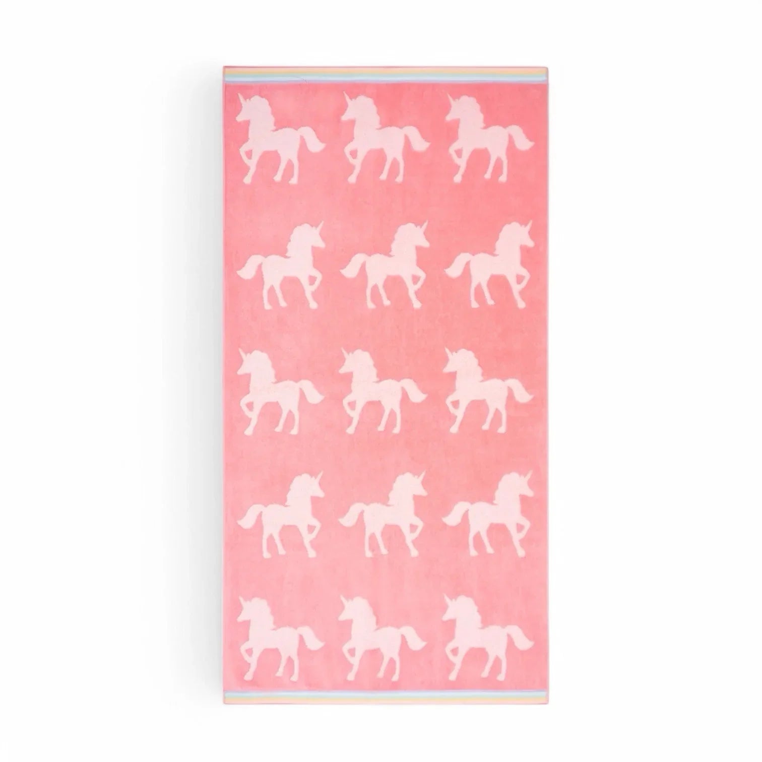 Caro Home 9PC Bath Towel Set UNICORN Coral Pink 100% Cotton Super Soft NEW - Trendiez U ♥ 