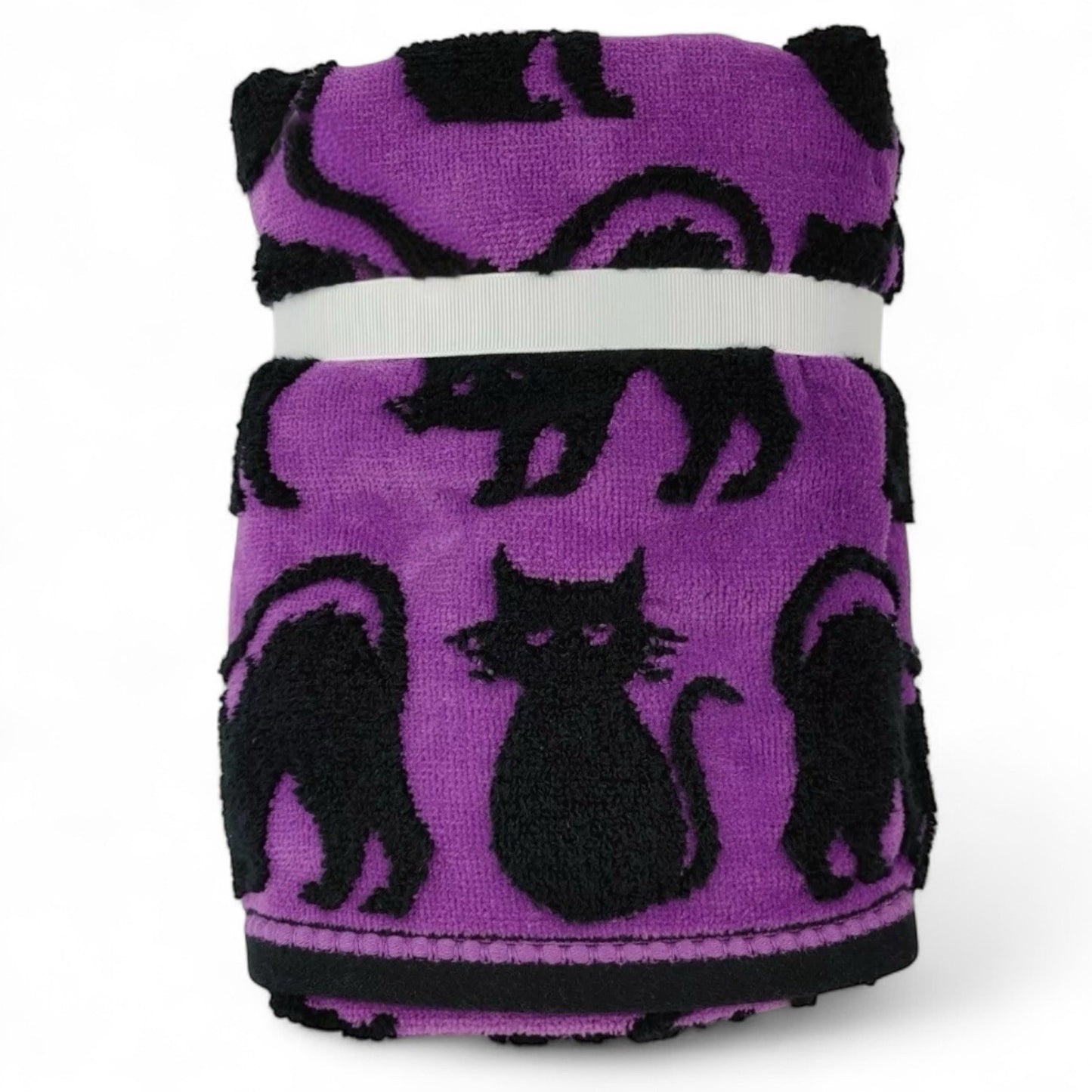Caro Home Halloween Bathroom Hand Towels - Black Cats - 100% Cotton - Trendiez U ♥ 
