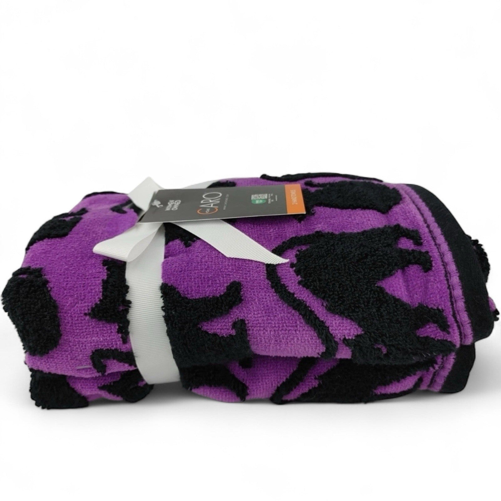 Caro Home Halloween Bathroom Hand Towels - Black Cats - 100% Cotton - Trendiez U ♥ 