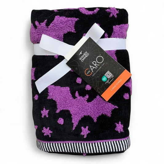 CARO Home Halloween Bathroom Hand Towels - Spooky Bats - 100% Cotton - Trendiez U ♥ 