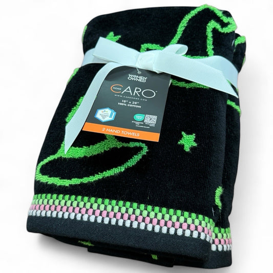 Caro Home Halloween Bathroom Hand Towels - Witch Hats - 100% Cotton - Trendiez U ♥ 