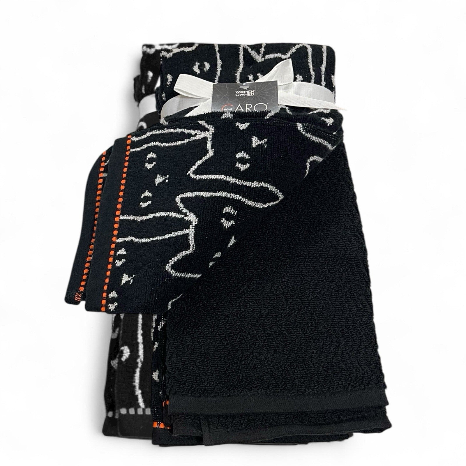 Caro Home Halloween Cat Kitchen Towel Set 2-Piece - Trendiez U ♥ 