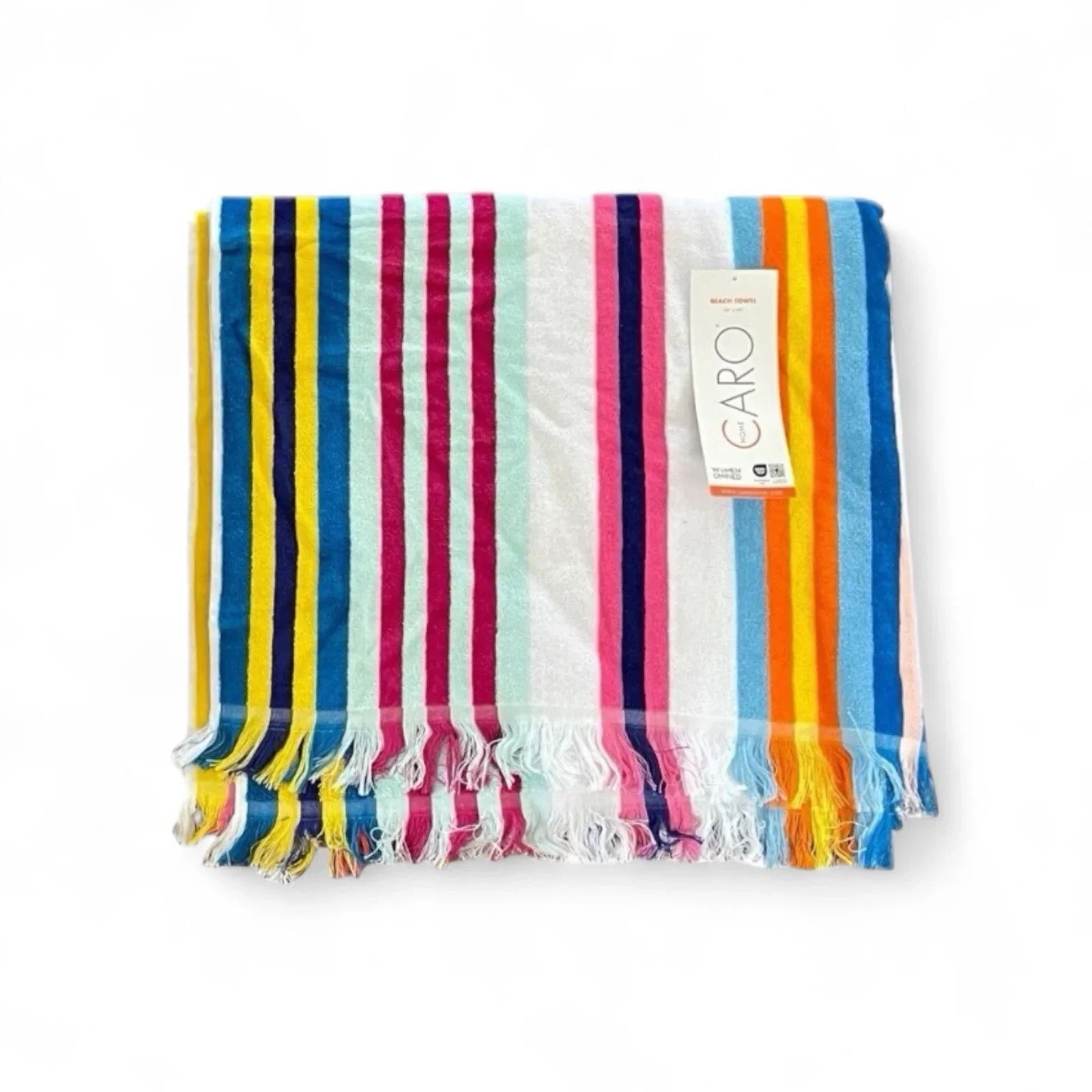 Caro Home Multicolor Striped Beach Towel 36” x 68" - Trendiez U ♥ 