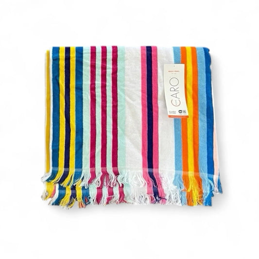 Caro Home Multicolor Striped Beach Towel 36” x 68" - Trendiez U ♥ 