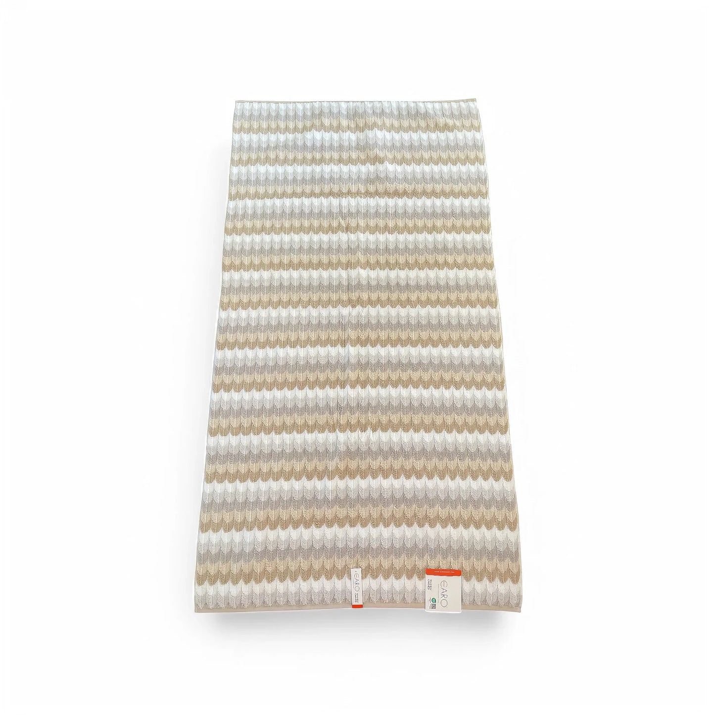 Caro Home Tan White Gray Geometric Bath Towel Set - Trendiez U ♥ 