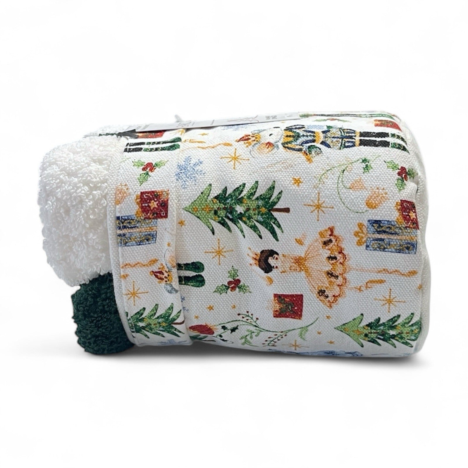 Caro Home The Nutcracker 8pc Bath Towel Set Cotton Velour Christmas - Trendiez U ♥ 