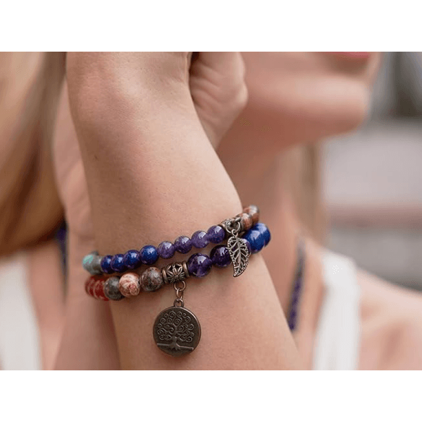 Chakra Healing Agate Bead Handmade Bracelet - Trendiez U ♥ 