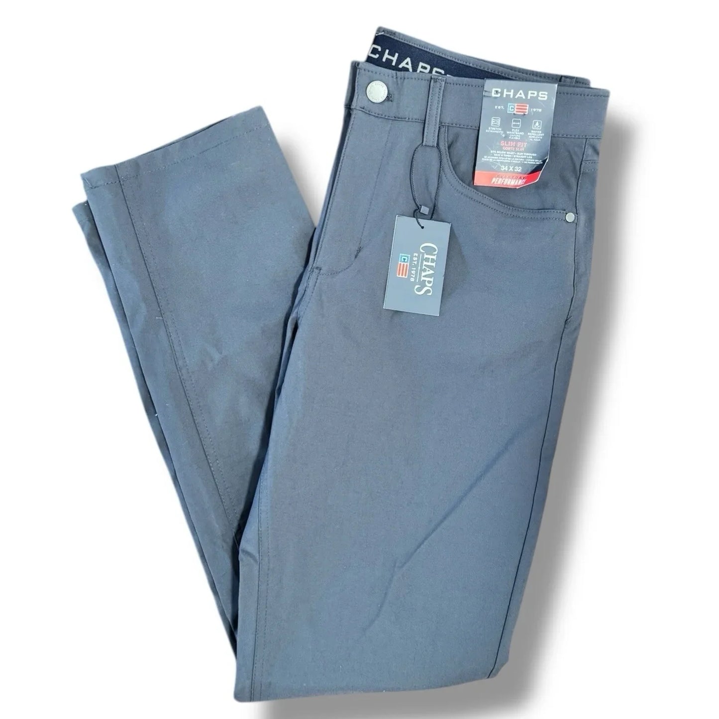 Chaps Ralph Lauren Dress Pants Performance Series Suit Separate 34/32 Charcoal - Trendiez U ♥ 