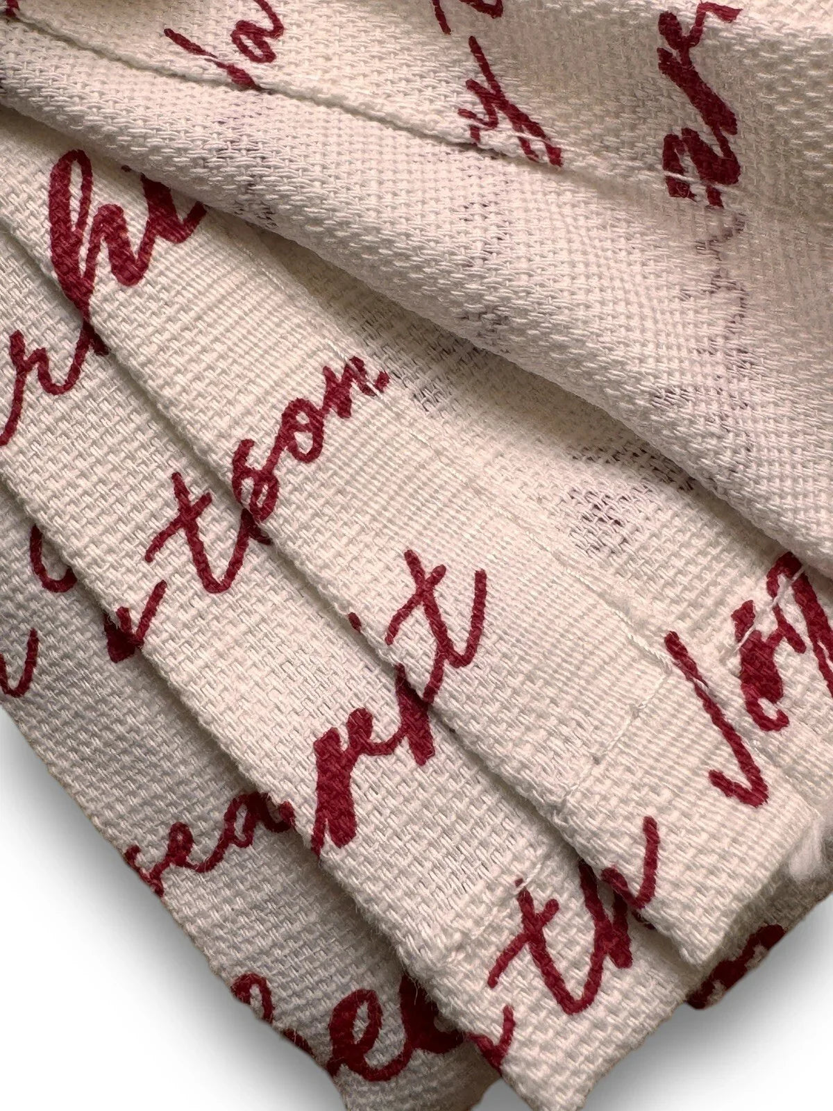 Christmas Table Napkins Set Of 8 20x20 Red Off-White Inspirational 100% Cotton - Trendiez U ♥ 