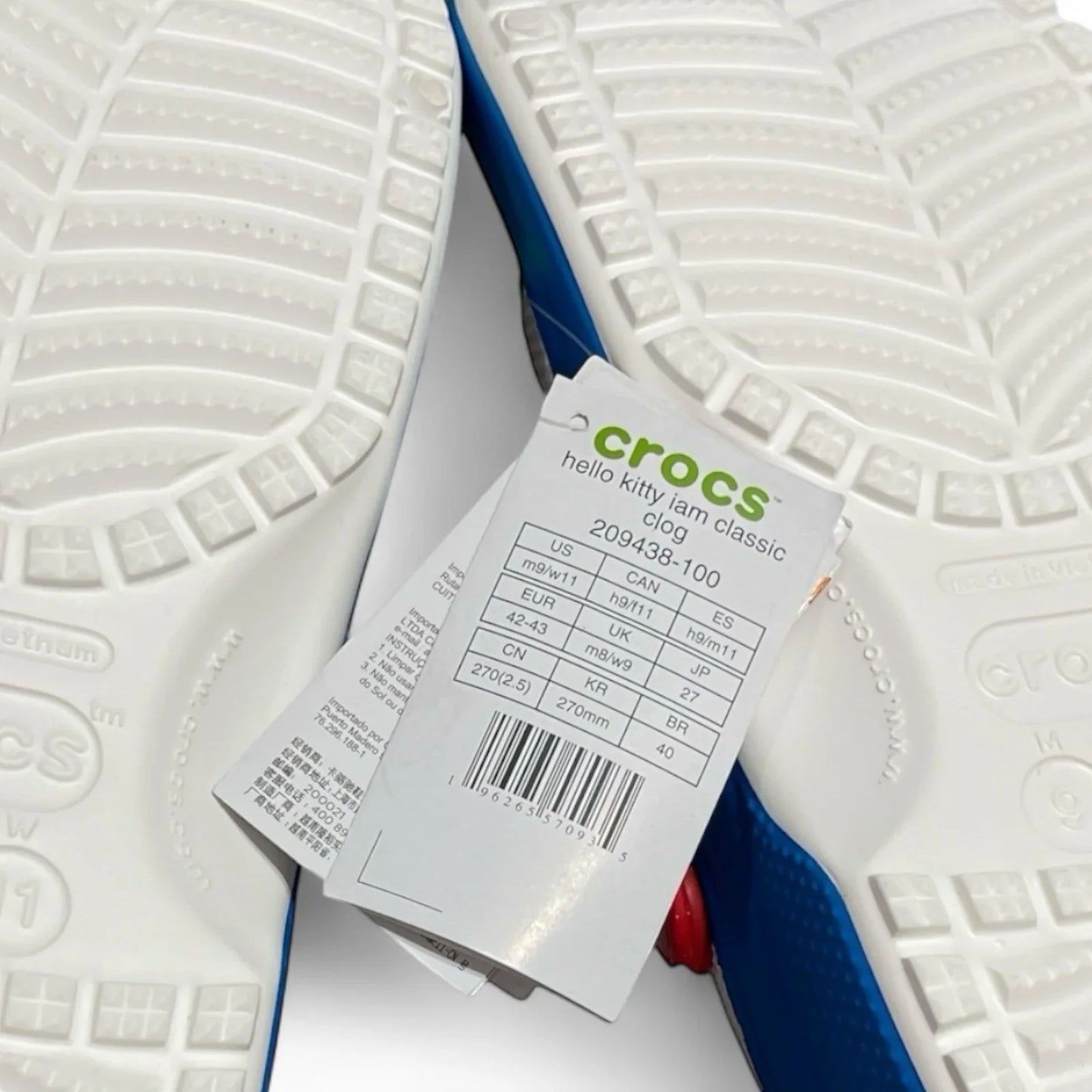 Crocs Classic Hello Kitty Clog White, Women Size 11 - Trendiez U ♥ 