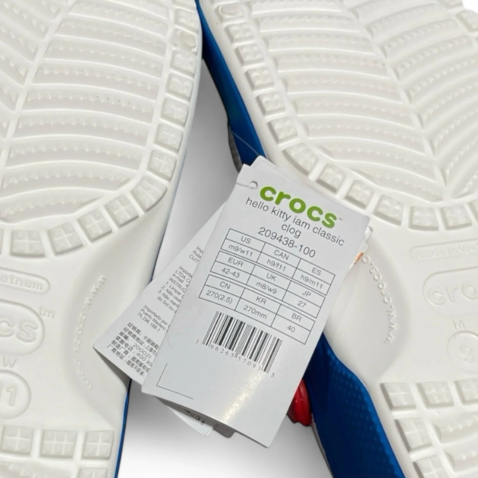 Crocs Classic Hello Kitty Clog White, Women Size 11 - Trendiez U ♥ 