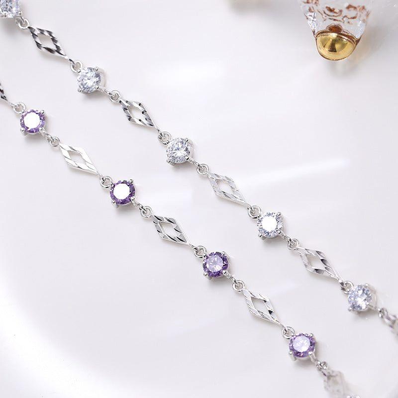 Crystal Twist Sterling Silver Bracelet - Trendiez U ♥ 