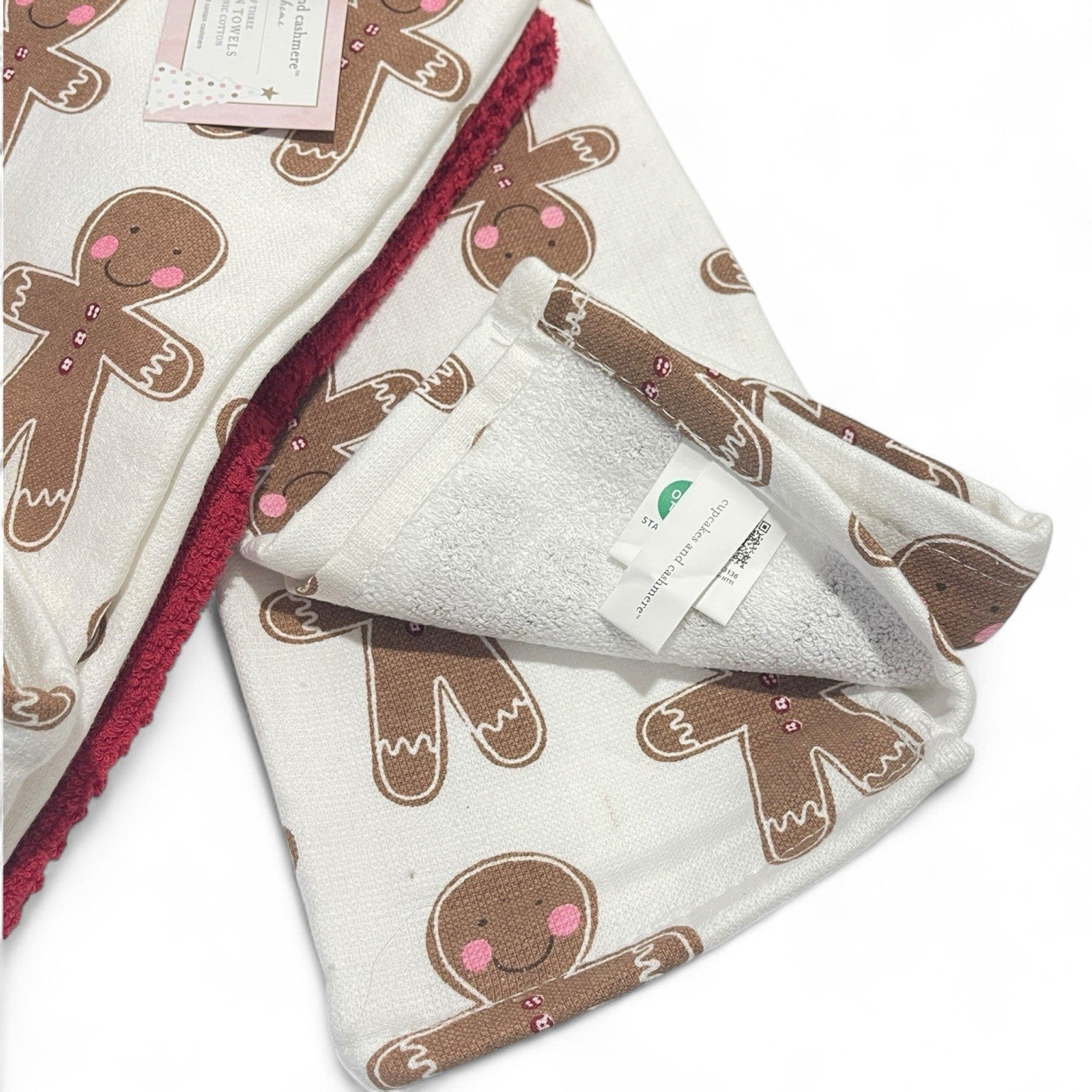 Cupcakes and Cashmere Gingerbread Christmas Man Kitchen Towel Set of 3 - Trendiez U ♥ 