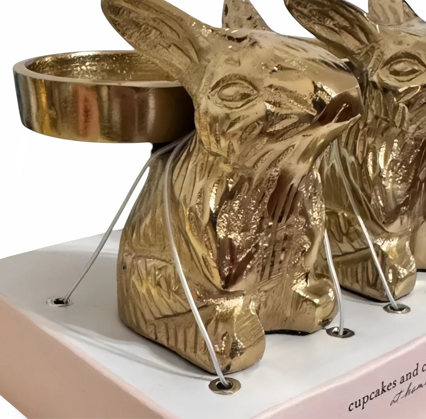 Cupcakes and Cashmere Gold Rabbit Bunny Candle Holder Spring Easter Viral Decor - Trendiez U ♥ 