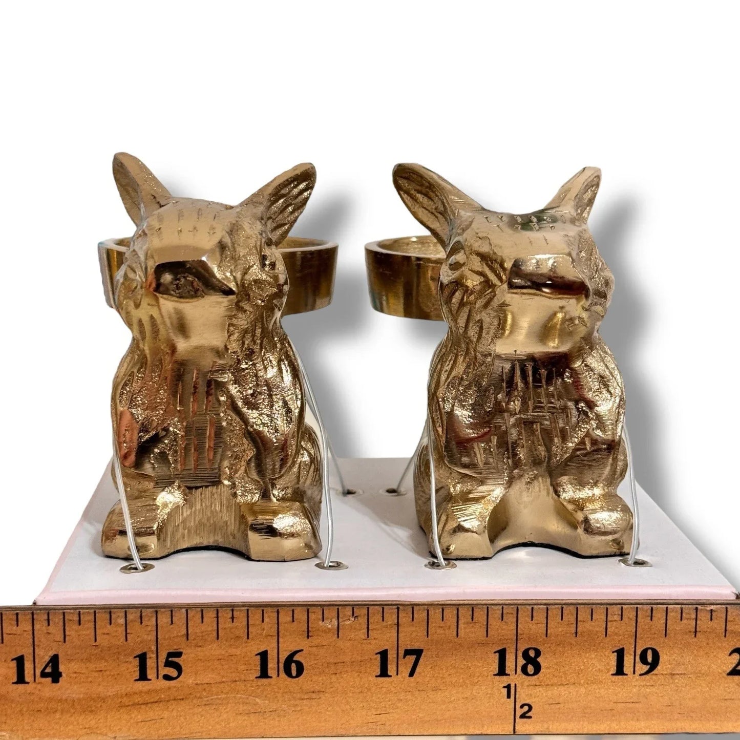 Cupcakes and Cashmere Gold Rabbit Bunny Candle Holder Spring Easter Viral Decor - Trendiez U ♥ 