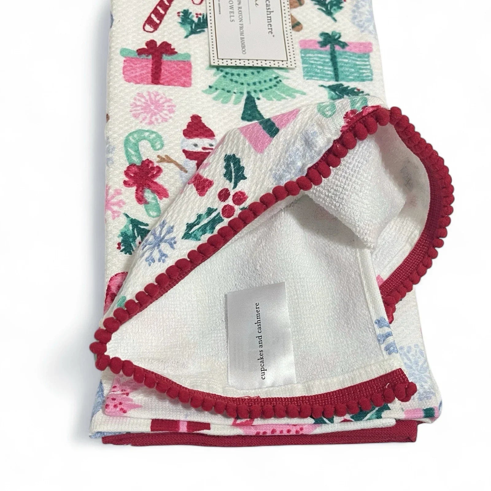 Cupcakes and Cashmere Kitchen Towel Set of 3 Gingerbread Candy Cane Christmas - Trendiez U ♥ 