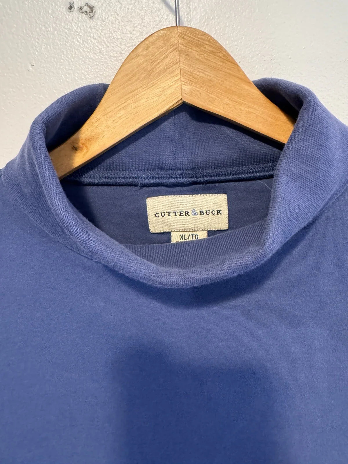 Cutter And Buck Long Sleeve Turtleneck Pullover Cotton Sweater (Navy) XL - Trendiez U ♥ 