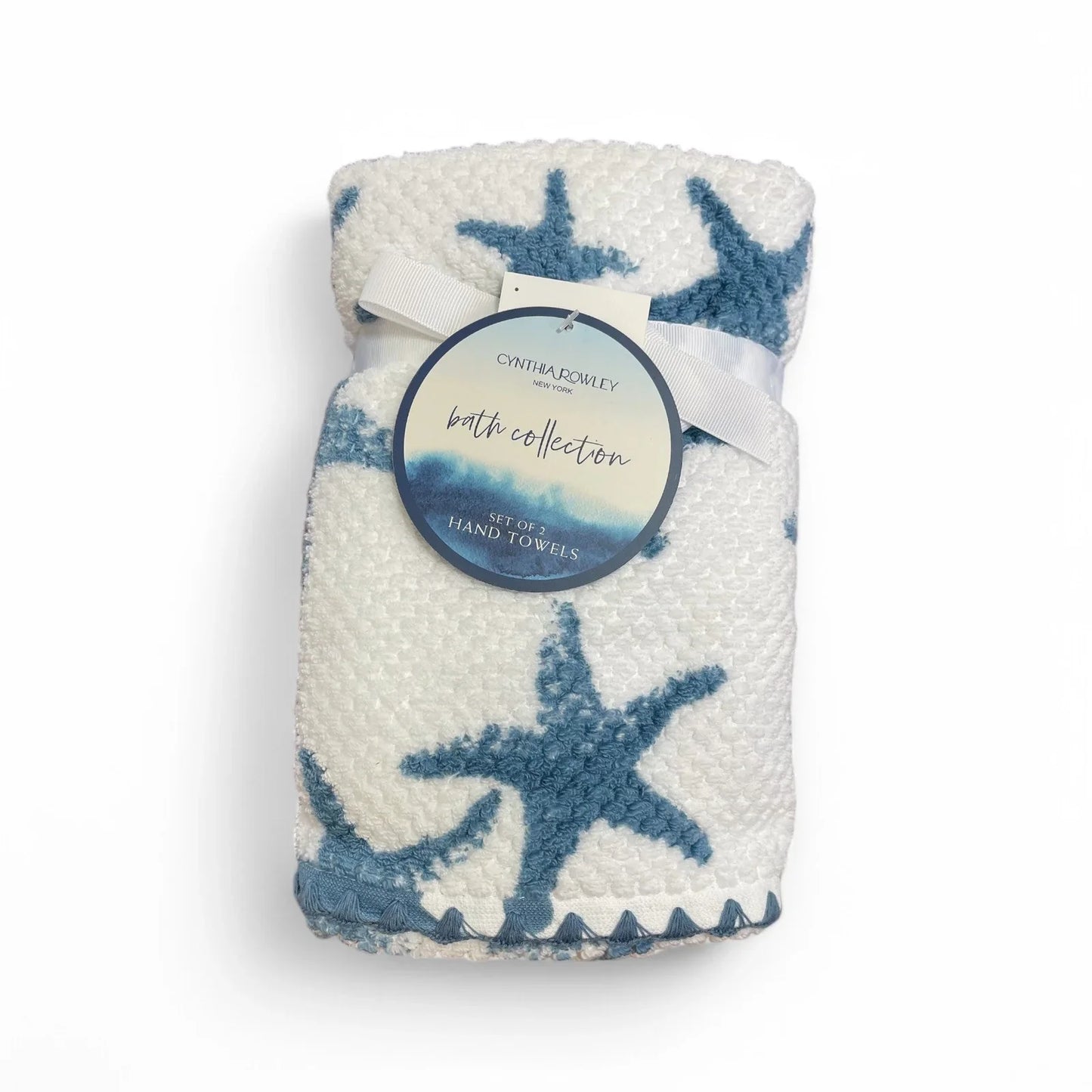 Cynthia Rowley Coastal Collection Starfish 4-Piece Bath Towel Set - Trendiez U ♥ 