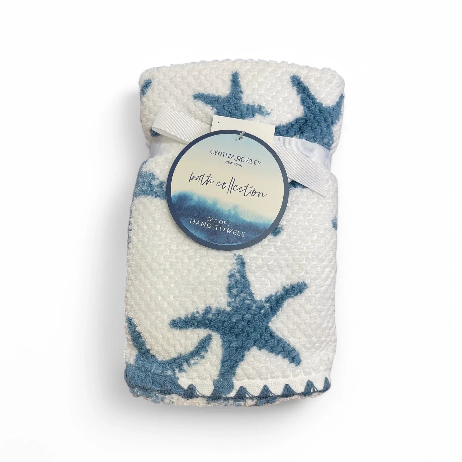Cynthia Rowley Coastal Collection Starfish 4-Piece Bath Towel Set - Trendiez U ♥ 
