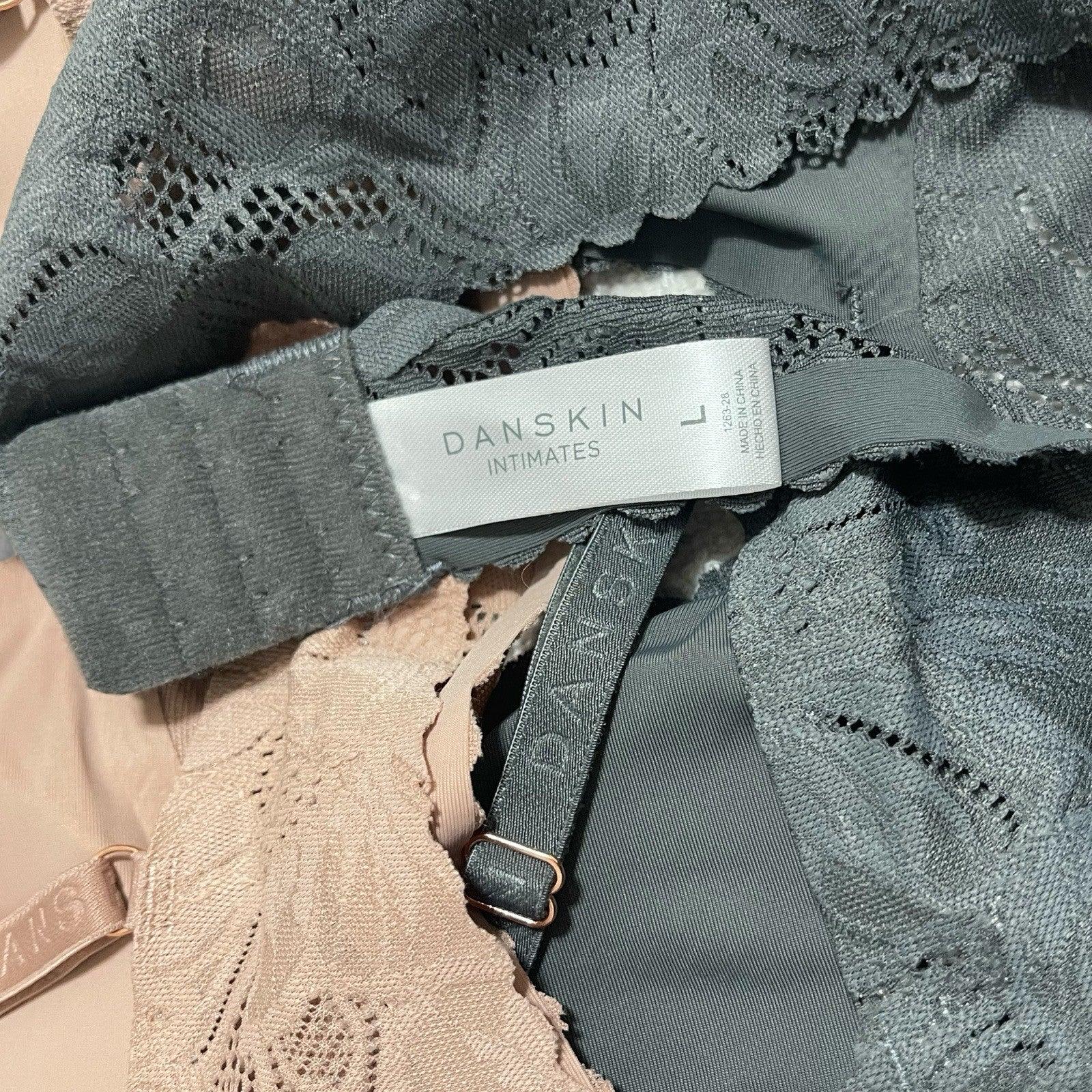 Danskin Intimates 3pck Lace Bralette Multicolor Size L Removable Cups Wireless - Trendiez U ♥ 